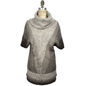 Fenn Wright Manson Turtleneck Sweater Women Medium Short Slv Wool Neutral Ombre